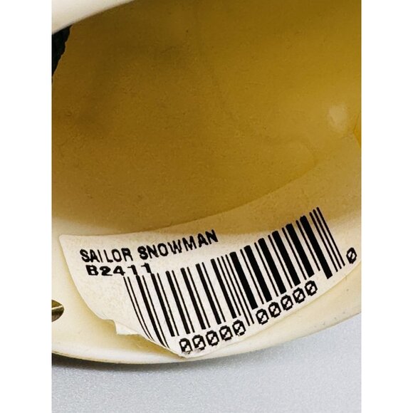 Belleek Sailor Snowman Christmas Ornament 1999 Bell Made In Ireland B2411 - Picture 9 of 9